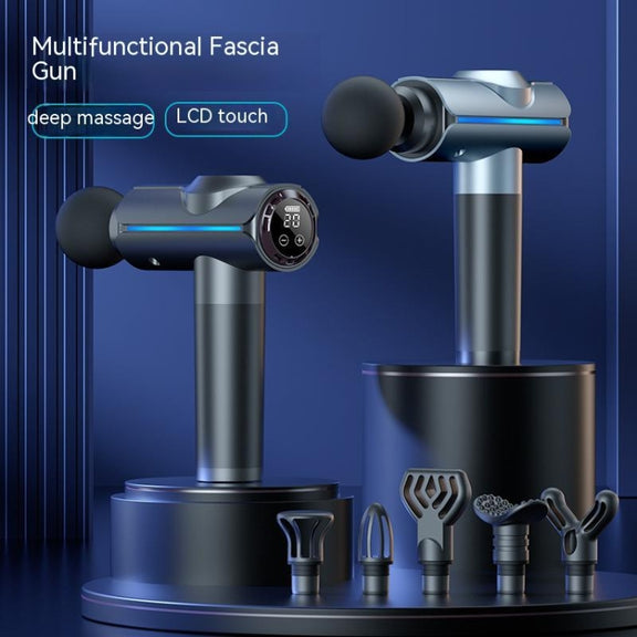 20-speed Touch Control Fascia Massager with 6 Massage Heads,CN Plug(Gray)