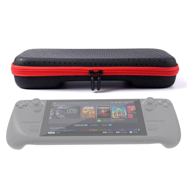For Steam Deck Game Console Storage Bag Water-resistant and Drop-proof with Interlayer(Black)