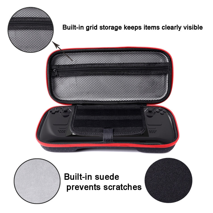 For Steam Deck Game Console Storage Bag Waterproof and Drop-proof with Interlayer(Black) - Accessories by PMC TechLife | Online Shopping South Africa | PMC TechLife
