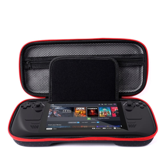 For Steam Deck Game Console Storage Bag Water-resistant and Drop-proof with Interlayer(Black)