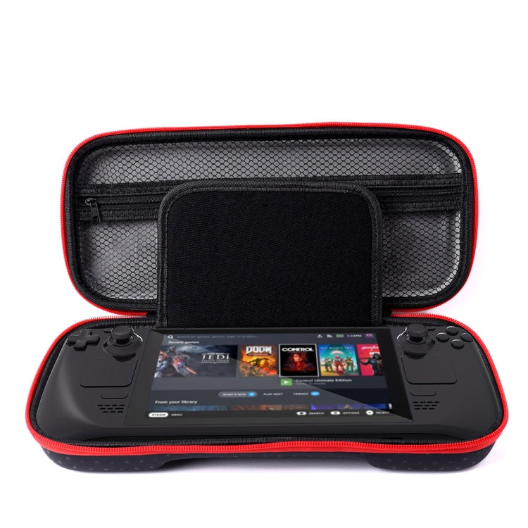 For Steam Deck Game Console Storage Bag Water-resistant and Drop-proof with Interlayer(Black)