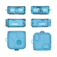 For Nothing Ear 2 Earphone Transparent Mirror PC Case(Transparent Blue) - Other Earphone Case by PMC TechLife | Online Shopping South Africa | PMC TechLife