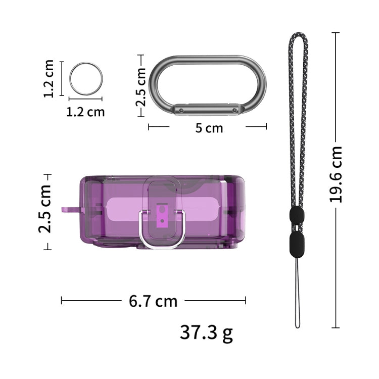 For Nothing Ear 2 Earphone Transparent Mirror PC Case(Transparent Purple) - Other Earphone Case by PMC TechLife | Online Shopping South Africa | PMC TechLife | Buy Now Pay Later Mobicred