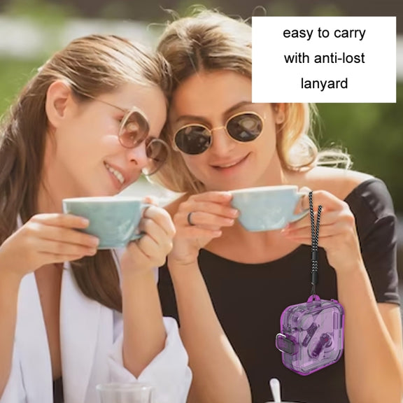 For Nothing Ear 2 Earphone Transparent Mirror PC Case(Transparent Purple)