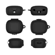 For EarFun Air Pro 3 Silicone Earphone Dustproof Storage Case(Black)