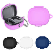 For EarFun Air Pro 3 Silicone Earphone Dustproof Storage Case(Black)