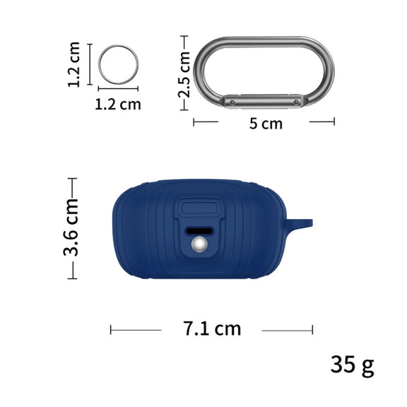 For EarFun Air Pro 3 Silicone Earphone Dustproof Storage Case(White)