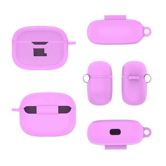 For JBL Vibe Beam Headphone Silicone Water-resistant Dustproof Protective Case(Light Purple)