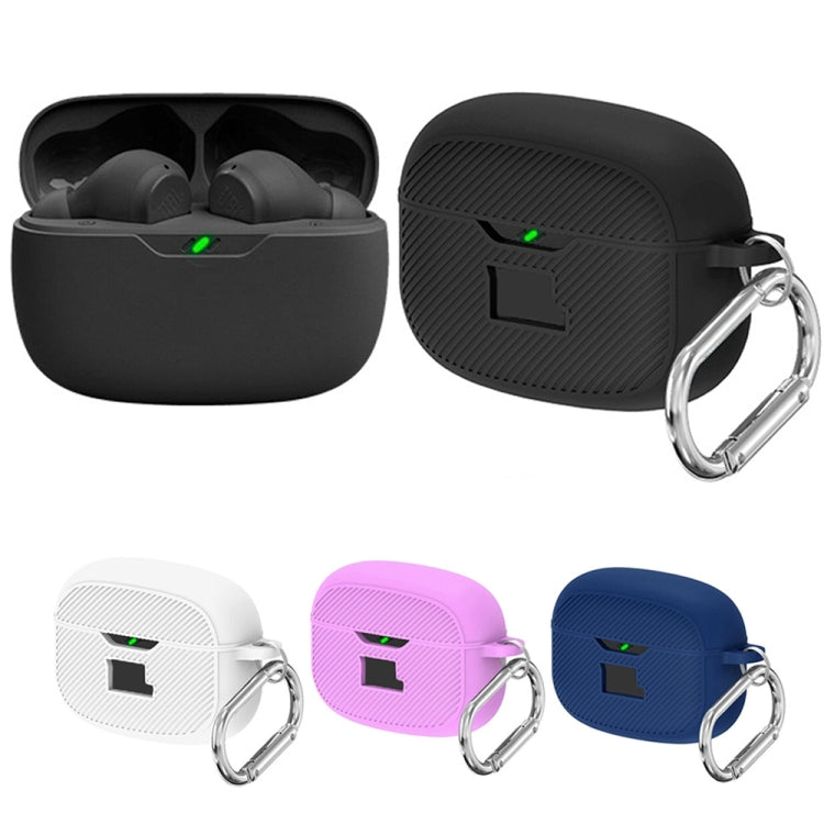 For JBL Vibe Beam Headphone Silicone Waterproof Dustproof Protective Case(Light Purple) - JBL Earphone Case by PMC TechLife | Online Shopping South Africa | PMC TechLife