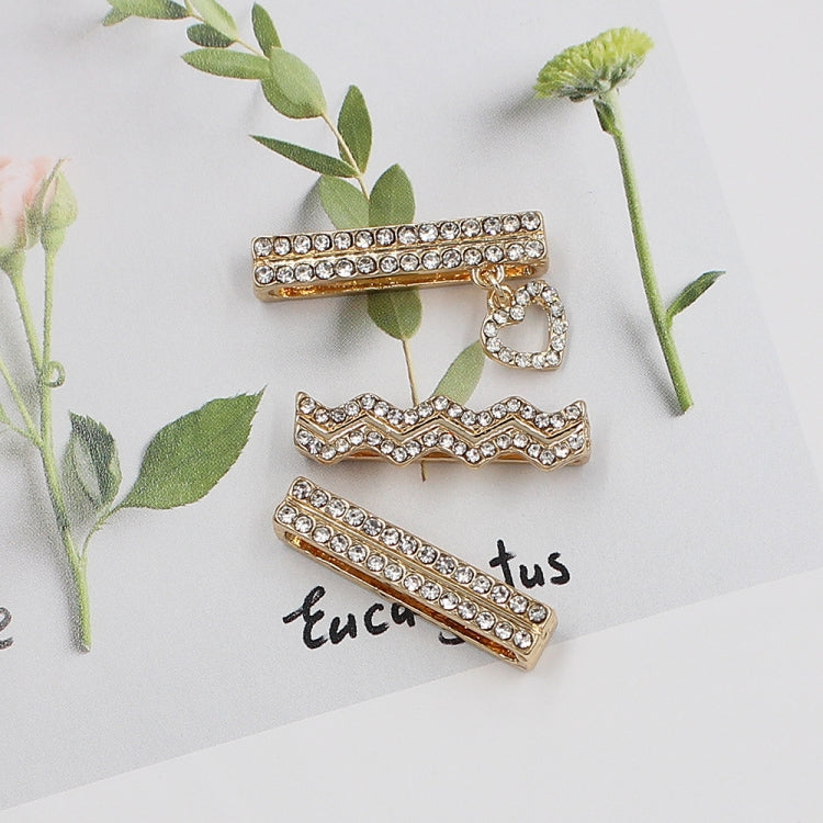 3pcs/set Smart Watch Silicone Strap Buckle Decoration Ring(Gold) - free shipping - PMC TechLife - Order now!