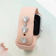 2pcs Watch Silicone Strap Decorative Diamond Buckle Strap Nails, Style: One Diamond Heart - free shipping - PMC TechLife - Order now!