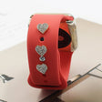 2pcs Watch Silicone Strap Decorative Diamond Buckle Strap Nails, Style: Full Diamond Heart - free shipping - PMC TechLife - Order now!