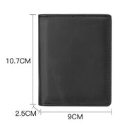 RFID Anti-Theft Short Wallet Automatic Pop-Up Aluminum Alloy Antimagnetic Card Holder(Brown)
