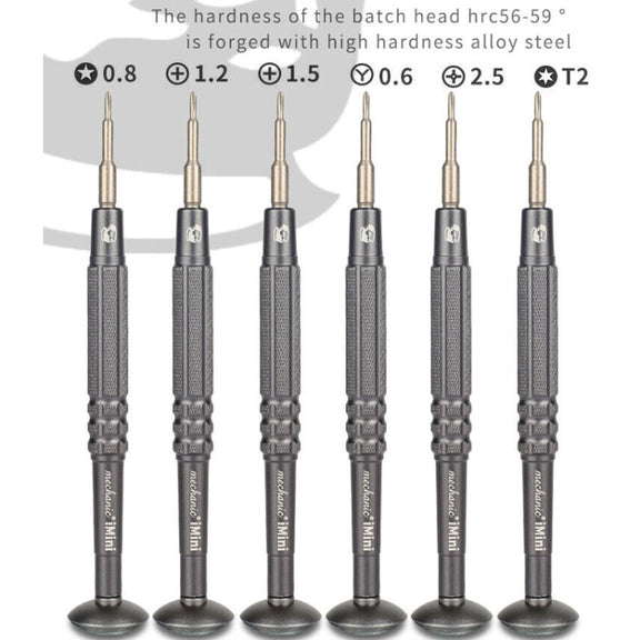 MECHANIC iMini Series Mobile Phone Repair Glasses Screw Batch Clock Tool, Series: Five Star 0.8