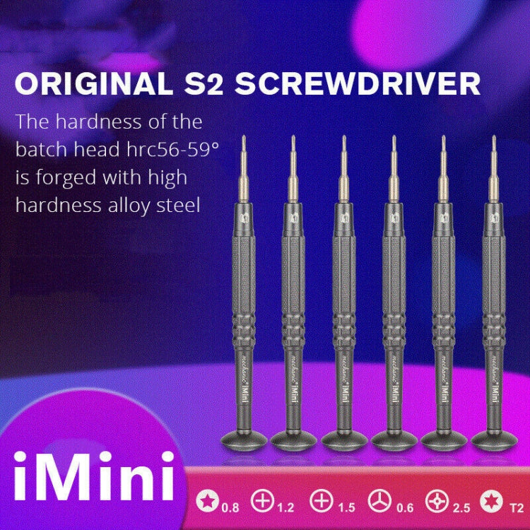 MECHANIC iMini Series Mobile Phone Repair Glasses Screw Batch Clock Tool, Series: Five Star 0.8 - Screwdriver by MECHANIC | Online Shopping South Africa | PMC TechLife