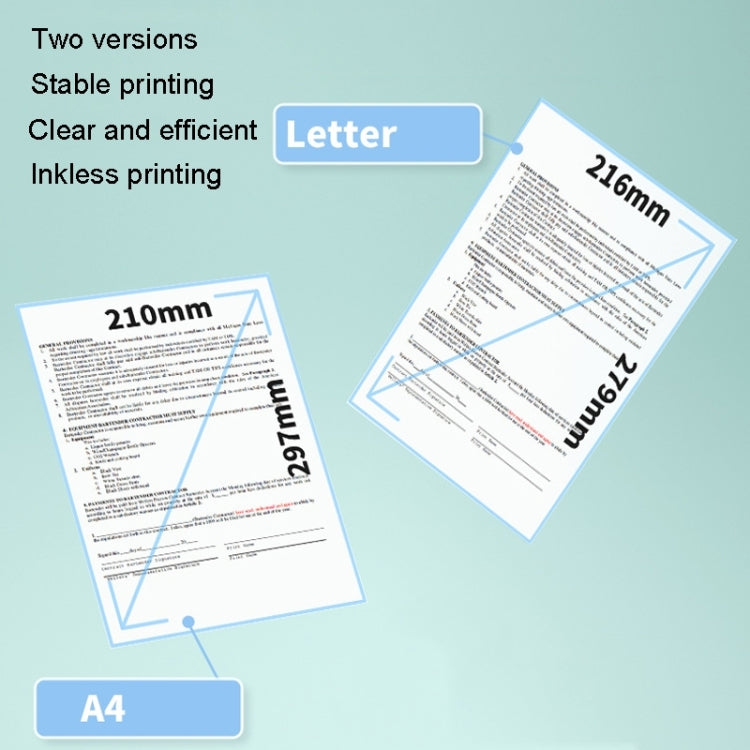 For Phomemo M08F 200sheets Thermal Printing Paper Compatible for MR.IN Brother Pocket Jet / MT800, Style: Folding Letter - free shipping - PMC Jewellery - Order now!