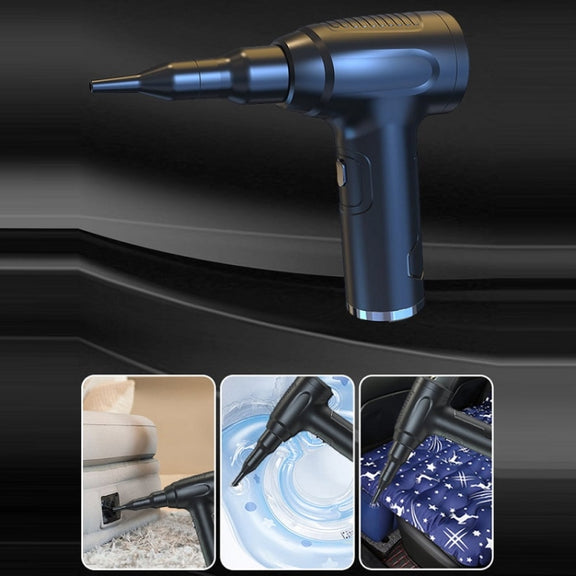 Vehicle-Mounted Home Rechargeable Vacuum Cleaner Keyboard Case Dust Blower(Black)