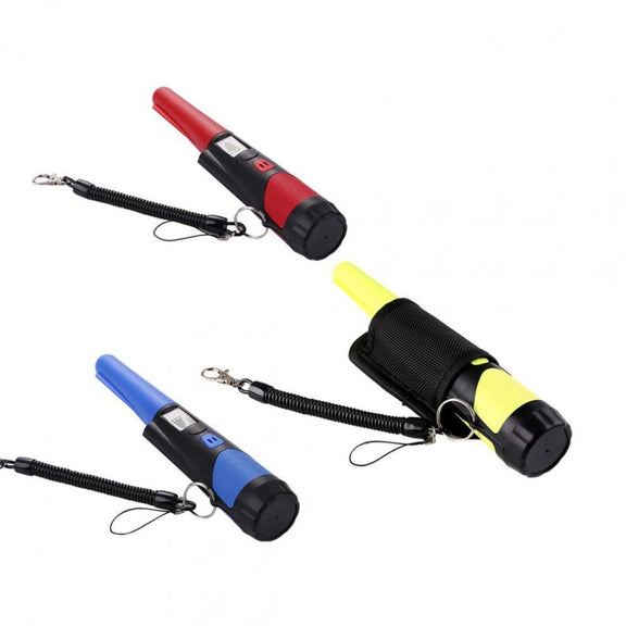 Handheld Metal Detector LCD Display Gold Treasure Hunter with Flashlight(Blue)
