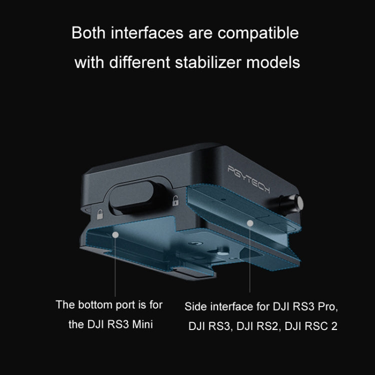 For DJI RS3 Mini/RS3 PGYTECH Quick Release Plate Gimbal Base(P-RH-167) - free shipping - PMC Jewellery - Order now!