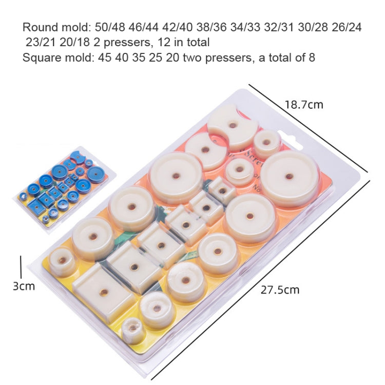 20 In 1 Desktop Watch Gland Watch Press Cover Mold Watch Repair Tool - Watch Repair Tools by PMC TechLife | Online Shopping South Africa | PMC TechLife