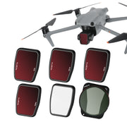 For DJI Air 3 RCSTQ Multi-Layer Coating Water-resistant  Filter, Spec: ND4/8/16/32/64+UV+CPL 6 -in-1