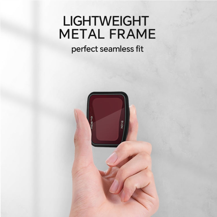 For DJI Air 3 RCSTQ Multi-Layer Coating Water-resistant  Filter, Spec: ND4/8/16/32/64+UV+CPL 6 -in-1
