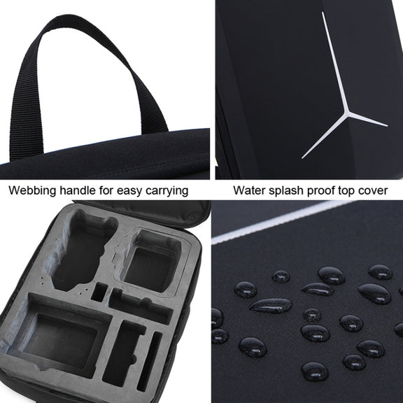 For DJI AIR 3 Storage Bag Backpack Compatible with RC-N2 or RC 2 Remote Control(Black)