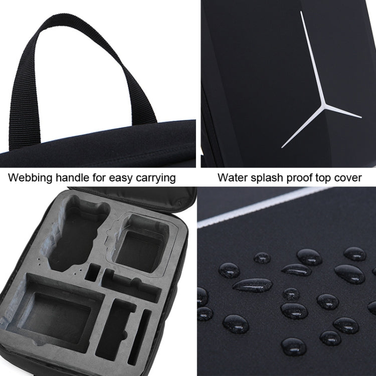 For DJI AIR 3 Storage Bag Backpack Compatible with RC-N2 or RC 2 Remote Control(Black)