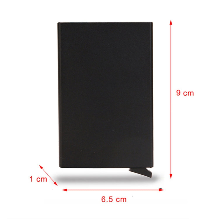 RFID Short Metal Card Case Credit Card Holder Wallet(Gold)