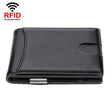RFID Anti-Theft Brush Men Vintage Leather Wallet Card Case(Flat Pattern+Black Inside) - Antimagnetic RFID Package by PMC TechLife | Online Shopping South Africa | PMC TechLife | Buy Now Pay Later Mobicred