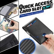 RFID Anti-Theft Brush Men Vintage Leather Wallet Card Case(Flat Pattern+Black Inside)