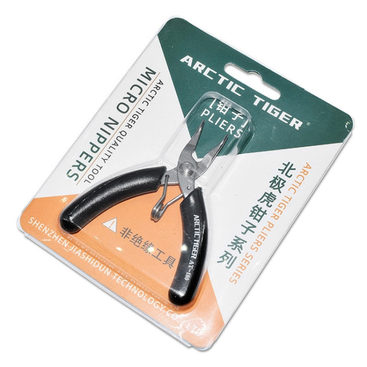 ARCTIC TIGER AT-180 Toothless Elbow Needle Nose Mini Palm Stainless Steel Cutting Plier Jewelry Making Handmade Plier