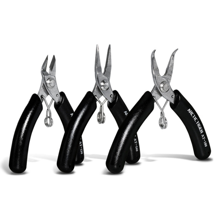 ARCTIC TIGER AT-180 Toothless Elbow Needle Nose Mini Palm Stainless Steel Cutting Plier Jewelry Making Handmade Plier