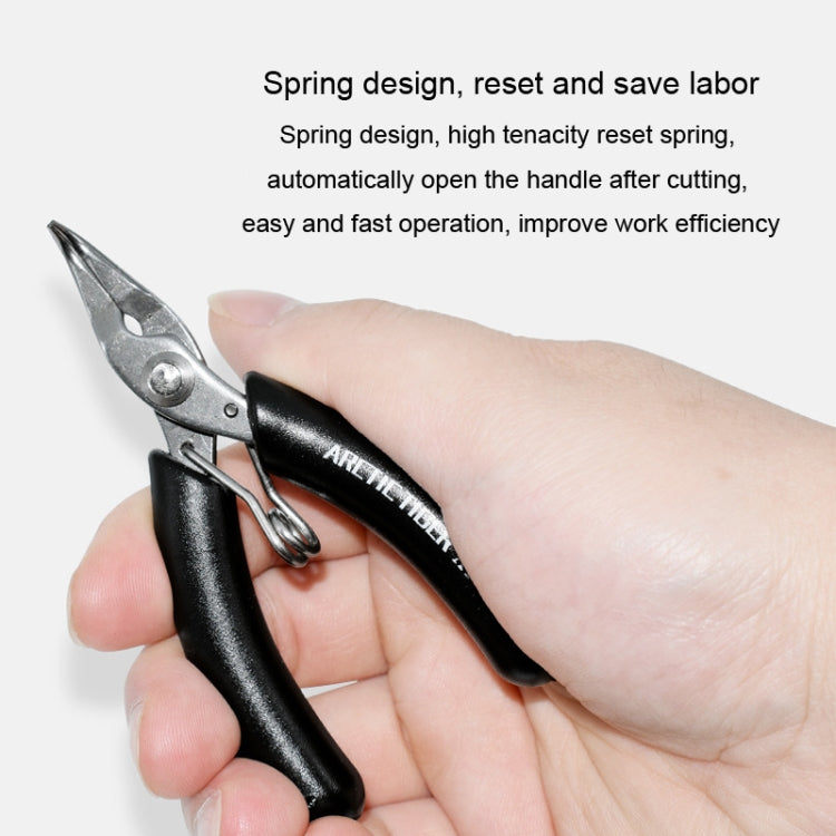 ARCTIC TIGER AT-180 Toothless Elbow Needle Nose Mini Palm Stainless Steel Cutting Plier Jewelry Making Handmade Plier
