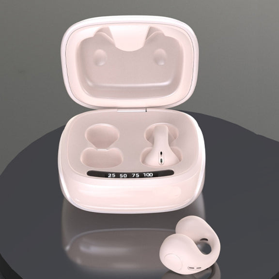 JX80 TWS Wireless Bone Conduction Clip-On Ear Noise Reduction Bluetooth Headset(Skin Color)