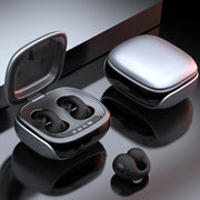 JX80 TWS Wireless Bone Conduction Clip-On Ear Noise Reduction Bluetooth Headset(White)