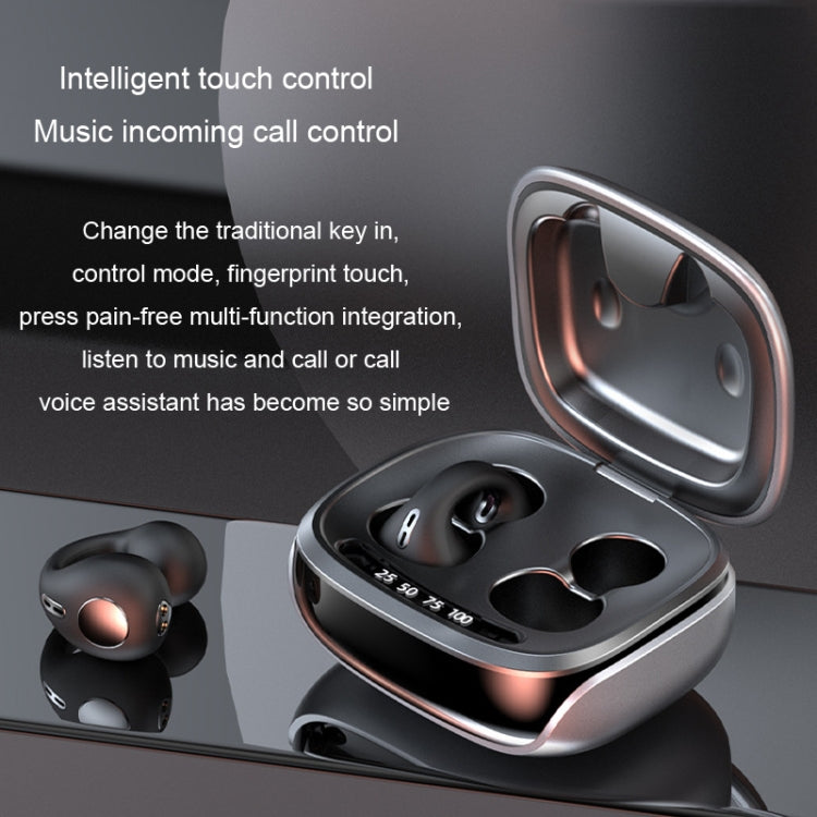 JX80 TWS Wireless Bone Conduction Clip-On Ear Noise Reduction Bluetooth Headset(White)