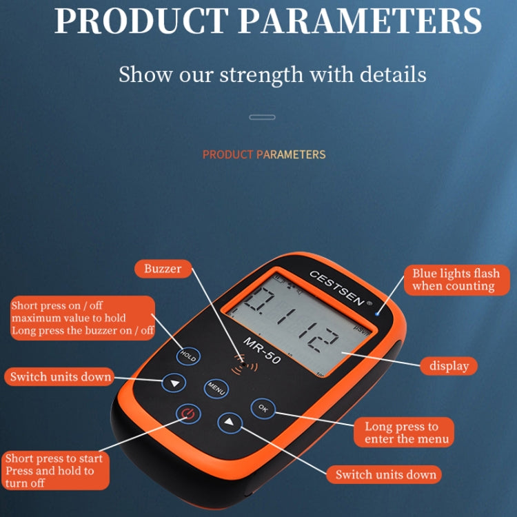CESTSEN MR-50EXP  Nuclear Radiation Detector Radioactive Environmental Radiation ������X-Ray Detector,CN Plug - free shipping - PMC TechLife - Order now!