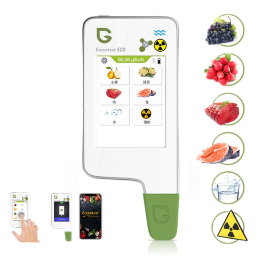 Greentest ECO6 Vegetable, Fruit, Meat Food Nitrate Water Quality Nuclear Radiation Environmental Detector, EU Plug(White) - free shipping - PMC Jewellery - Order now!
