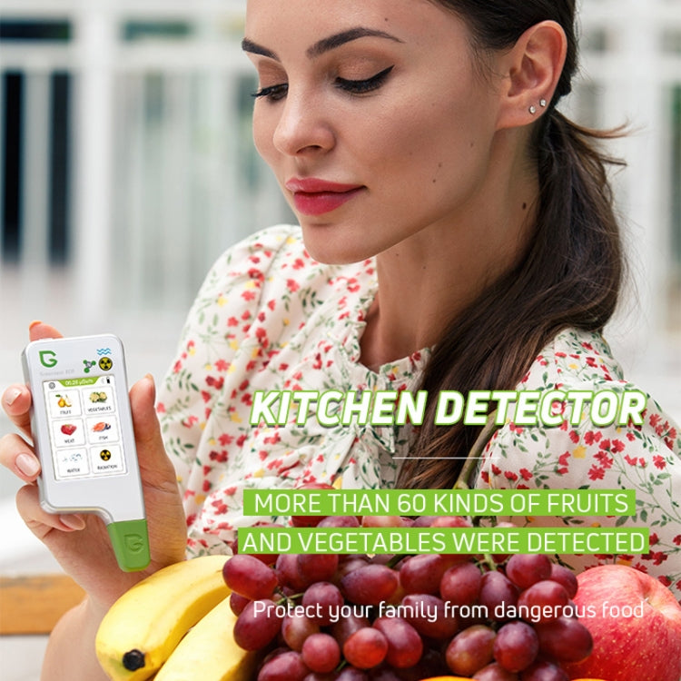 Greentest ECO6 Vegetable, Fruit, Meat Food Nitrate Water Quality Nuclear Radiation Environmental Detector, EU Plug(White) - free shipping - PMC TechLife - Order now!