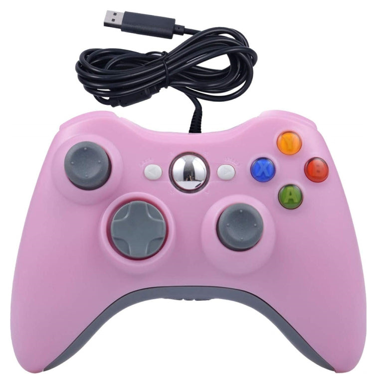 For XBOX 360 Console And PC USB Dual Vibration Wired Gamepad(Pink) - Gamepad by PMC TechLife | Online Shopping South Africa | PMC TechLife | Buy Now Pay Later Mobicred