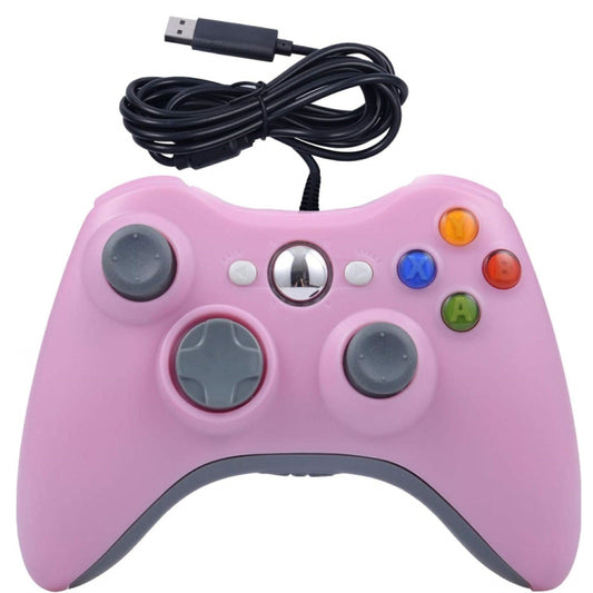 For XBOX 360 Console And PC USB Dual Vibration Wired Gamepad(Pink) - Gamepad by PMC Jewellery | Online Shopping South Africa | PMC Jewellery | Buy Now Pay Later Mobicred