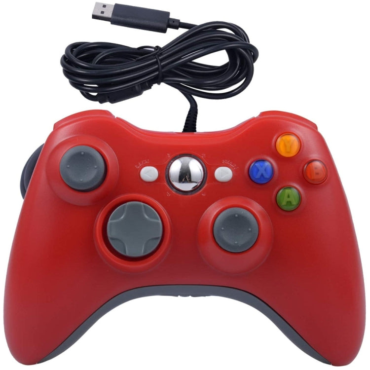 For XBOX 360 Console And PC USB Dual Vibration Wired Gamepad(Red) - Gamepad by PMC TechLife | Online Shopping South Africa | PMC TechLife