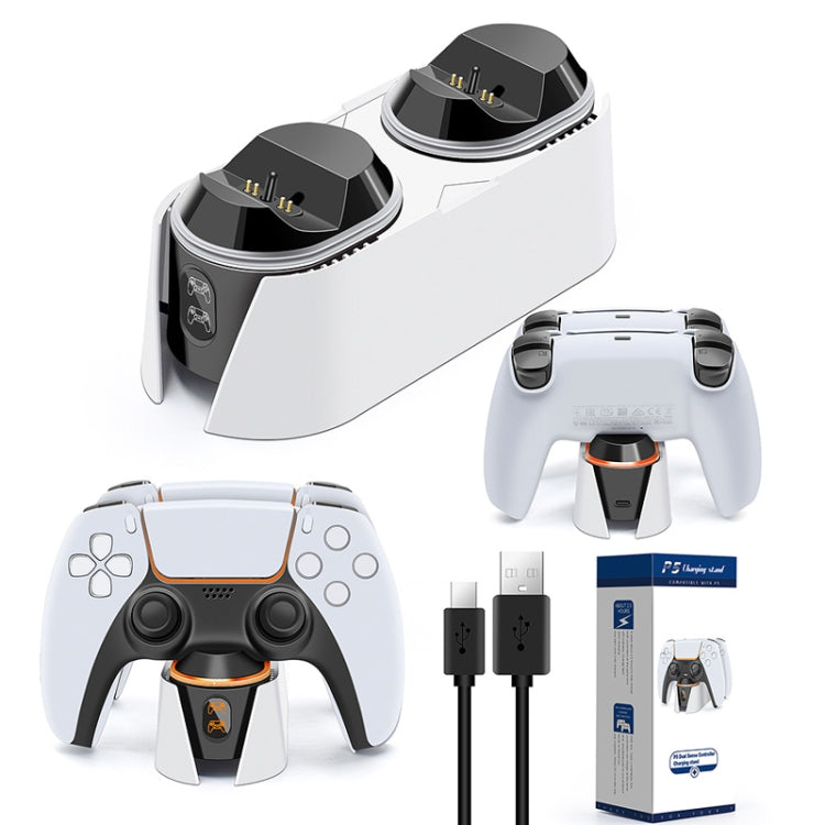 For PS5 Gamepad Contact Dual Charging Dock Gamepad Charger - Charger & Power by PMC TechLife | Online Shopping South Africa | PMC TechLife | Buy Now Pay Later Mobicred