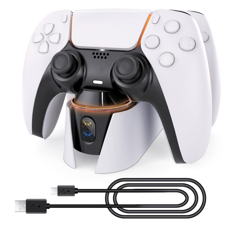 For PS5 Gamepad Contact Dual Charging Dock Gamepad Charger - Charger & Power by PMC TechLife | Online Shopping South Africa | PMC TechLife | Buy Now Pay Later Mobicred