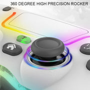 For PS4 Dazzle Color Light Wireless Bluetooth Grip(Pink)