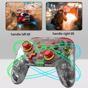 For PS3 / PS4 Dual Vibration Wireless Gamepad With RGB Lights(Red)