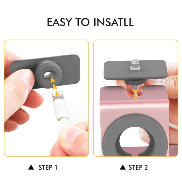 For IPhone / AirPods / Apple Watch Series AhaStyle 3 In 1 Aluminum Alloy Stand(Silver) - Desktop Holder by AhaStyle | Online Shopping South Africa | PMC TechLife | Buy Now Pay Later Mobicred