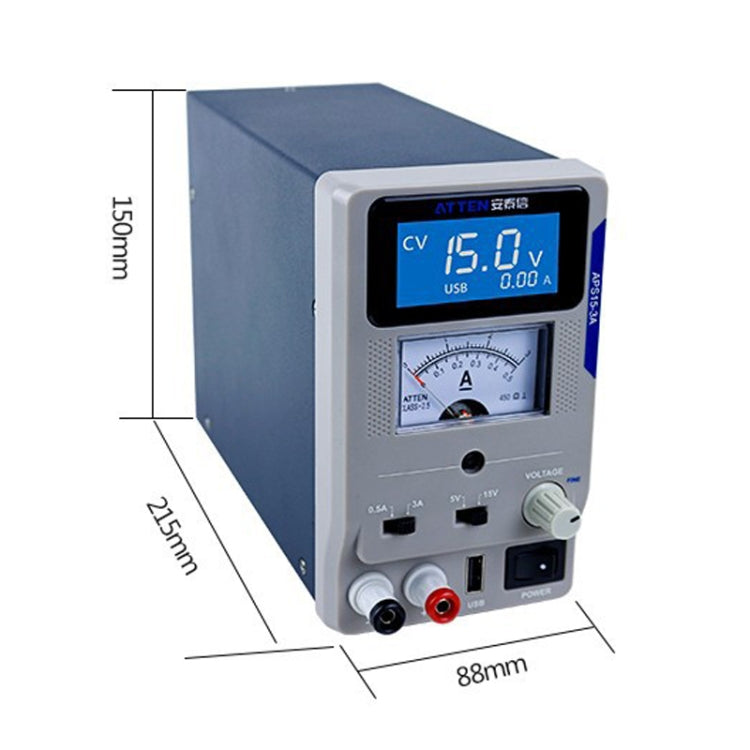 ATTEN APS22-5A 22V 5A USB Digital Variable Adjustable Laboratory DC Power Supply For Mobile Repair, EU Plug - free shipping - PMC Jewellery - Order now!