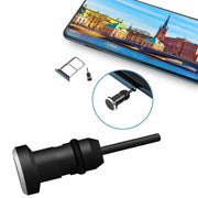 3.5mm Universal Metal Dust Plug Headset Plug Card Needle(Black)